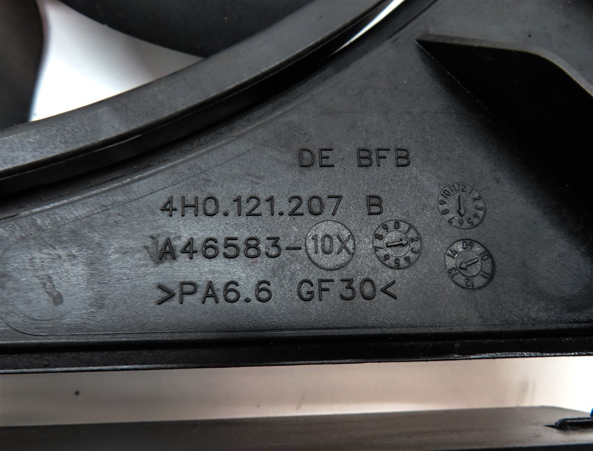 Thumbnail 10: 12-18 AUDI A6 A7 (C7) 3.0L SUPERCHARGED ENGINE RADIATOR COOLING FAN w/ SHROUD