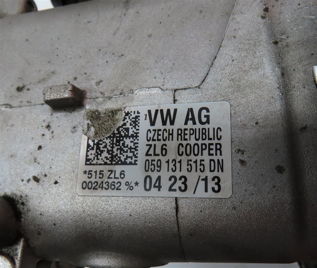 Thumbnail 7: 2014 AUDI A6 (C7 4G) 3.0L DIESEL (CPNB) ENGINE EGR COOLER w/ ACTUATOR