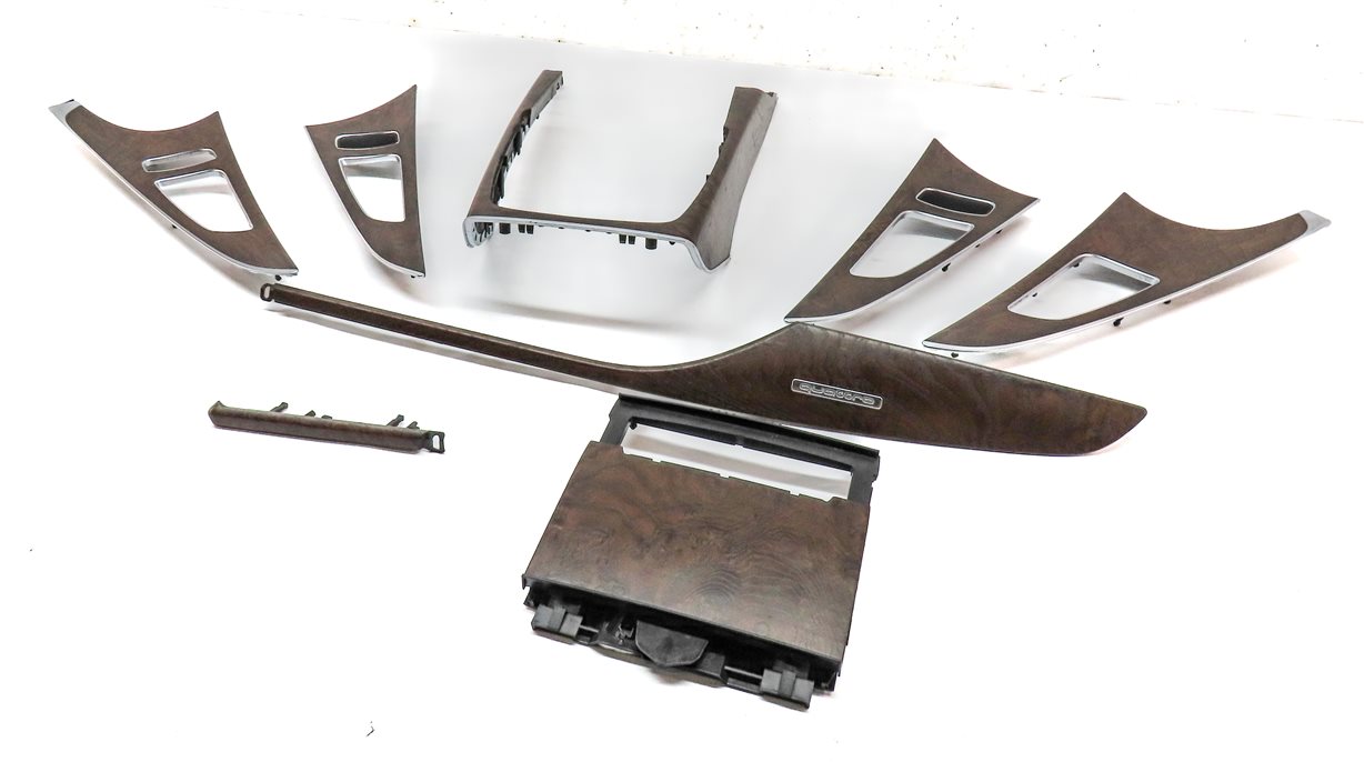 2014 AUDI A6 C7 4G FRONT REAR LEFT RIGHT DOOR DASH CONSOLE TRIM SET8 (ASH WOOD)