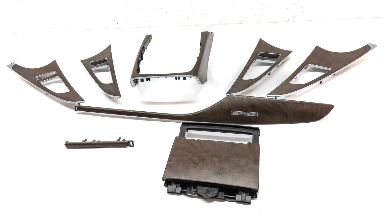 Thumbnail 2: 2014 AUDI A6 C7 4G FRONT REAR LEFT RIGHT DOOR DASH CONSOLE TRIM SET8 (ASH WOOD)