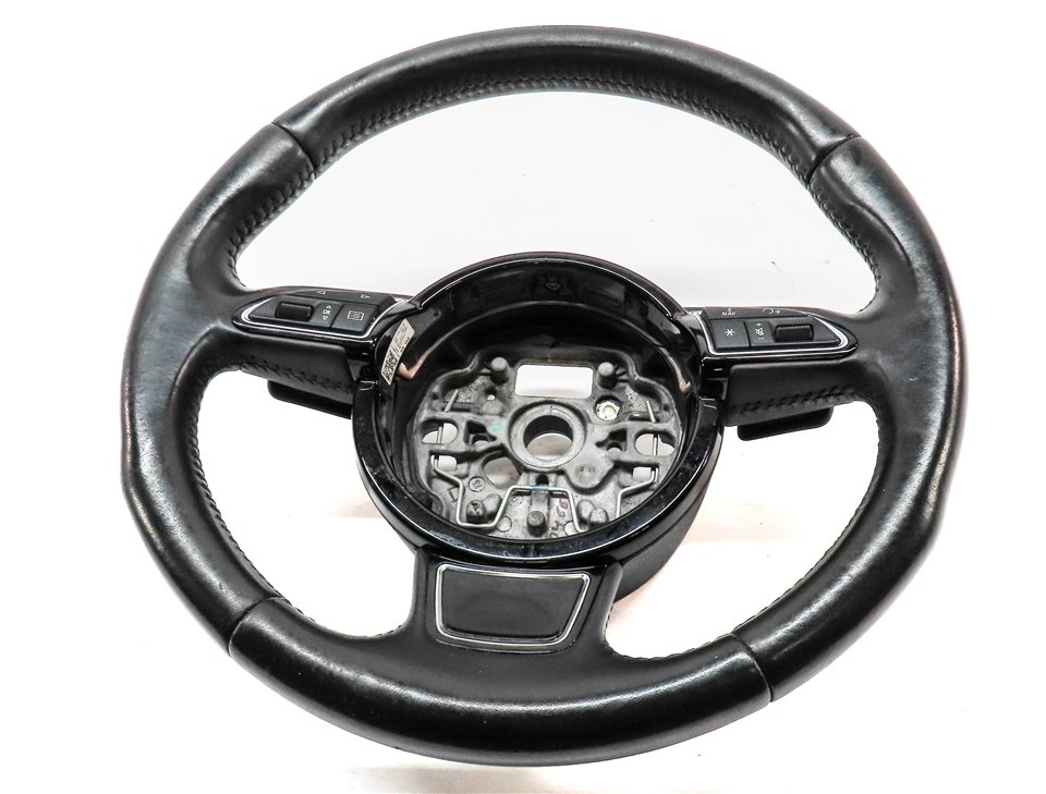 Thumbnail 2: 12-18 A6 A7 S6 S7 RS7 3 SPOKE TIPTRONIC STEERING WHEEL & PADDLE SHIFTERS (Black)