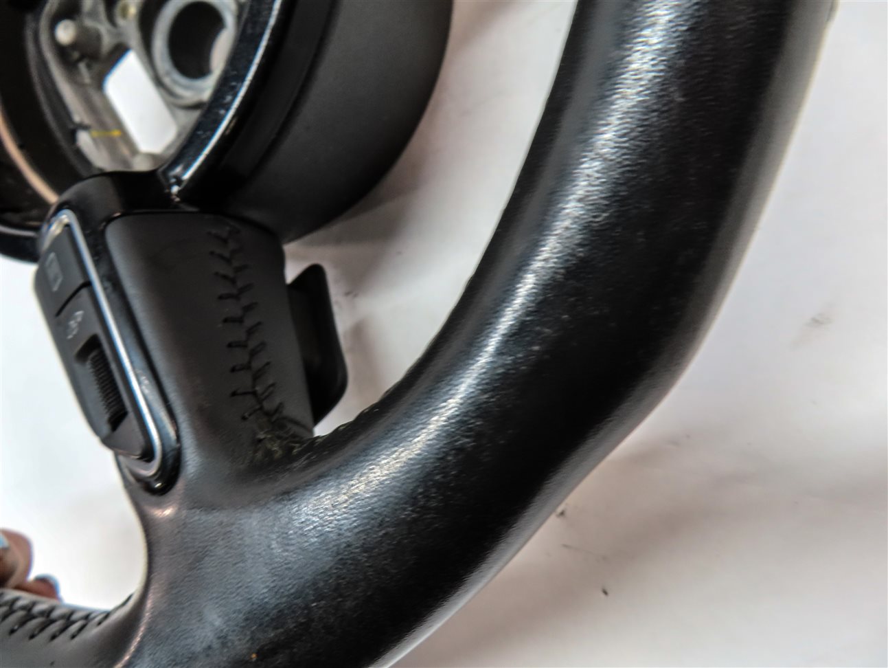 Thumbnail 9: 12-18 A6 A7 S6 S7 RS7 3 SPOKE TIPTRONIC STEERING WHEEL & PADDLE SHIFTERS (Black)