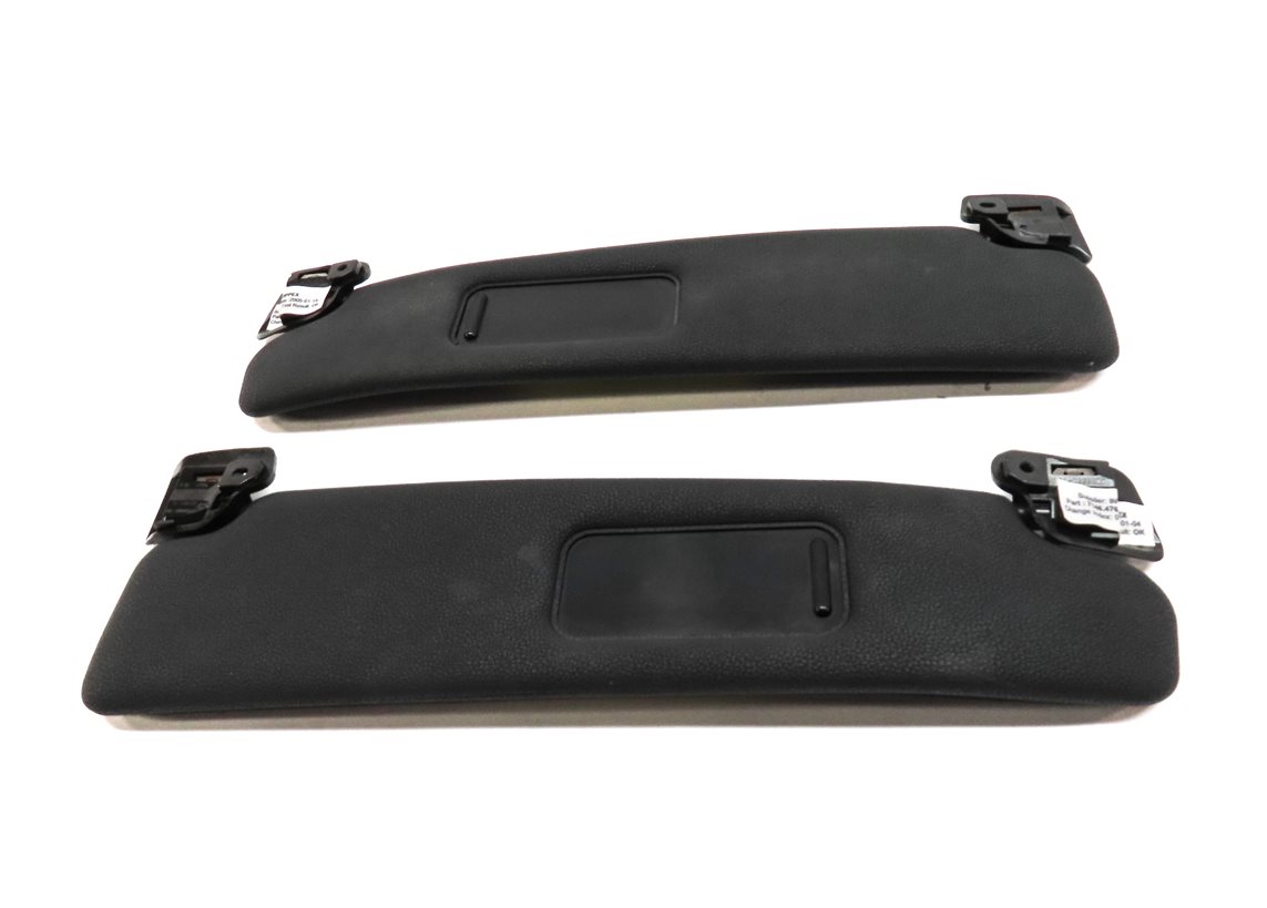 Thumbnail 2: 2003-2008 BMW Z4 (E85) FRONT LEFT & RIGHT SUN VISOR SUNVISOR SET (Black)