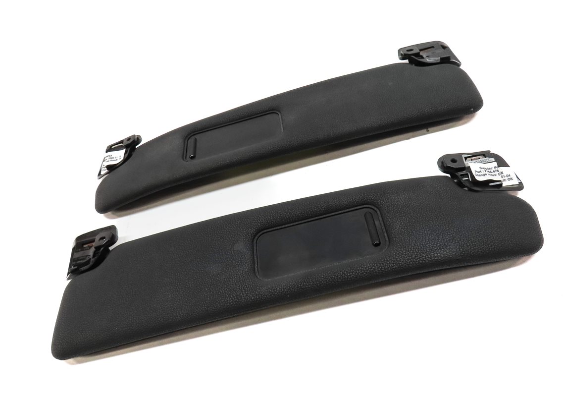 Thumbnail 3: 2003-2008 BMW Z4 (E85) FRONT LEFT & RIGHT SUN VISOR SUNVISOR SET (Black)