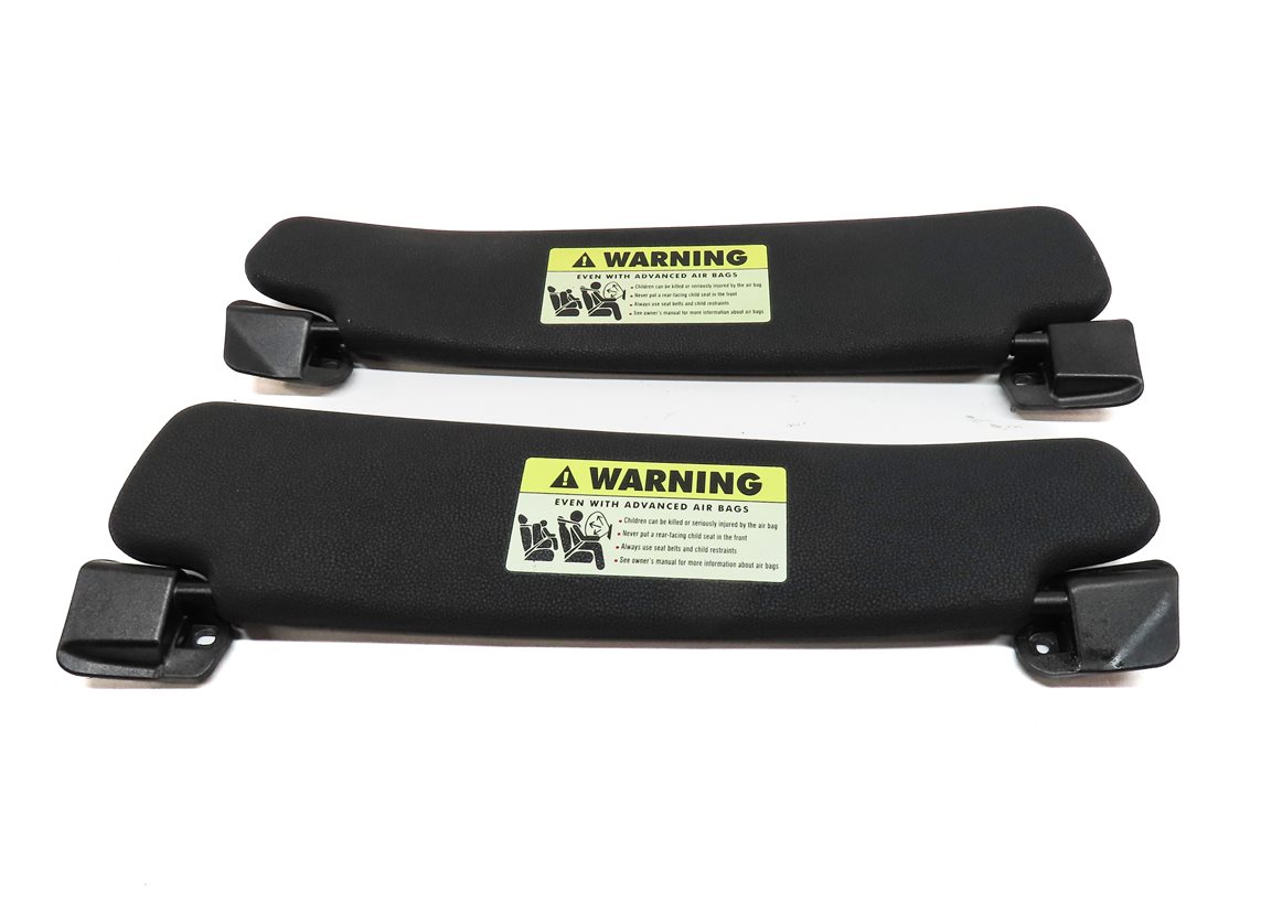 Thumbnail 5: 2003-2008 BMW Z4 (E85) FRONT LEFT & RIGHT SUN VISOR SUNVISOR SET (Black)