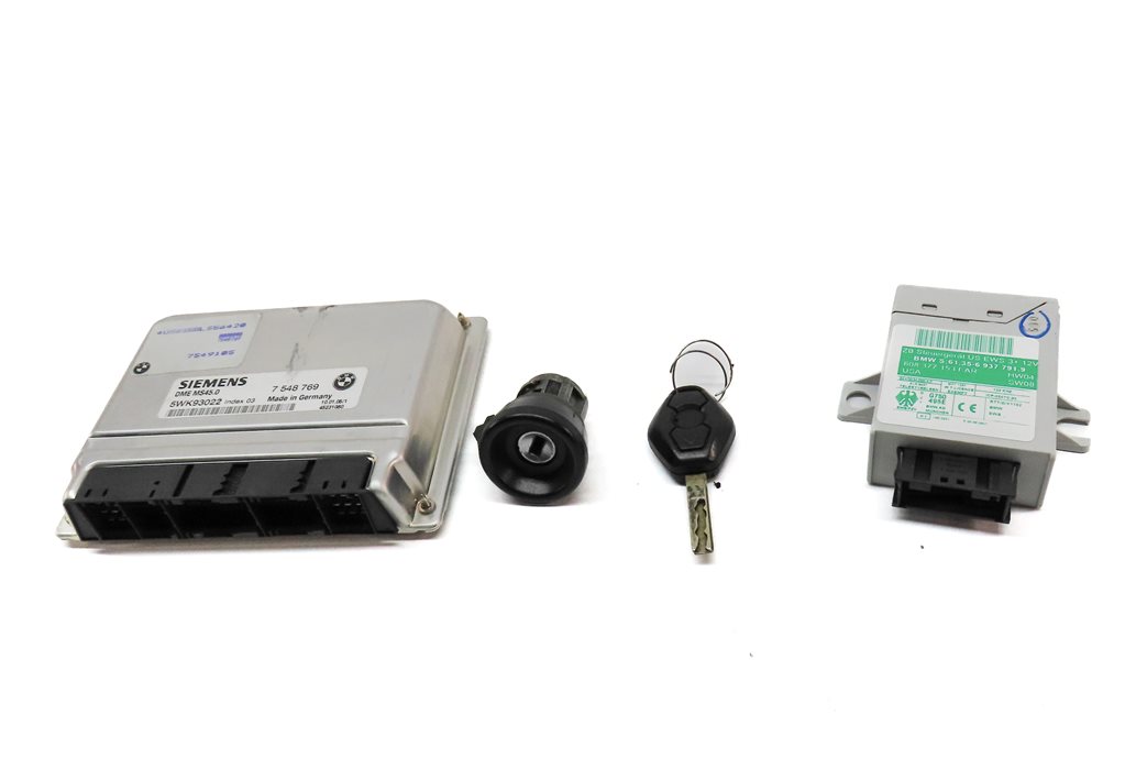 Thumbnail 2: 03-05 BMW Z4 (E85) 2.5L M54 ENGINE ECM DME IMMOBILIZER CONTROL MODULE KEY SET