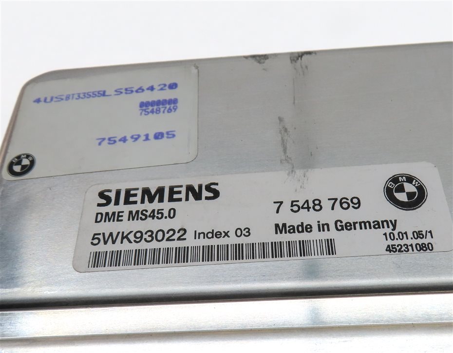 Thumbnail 5: 03-05 BMW Z4 (E85) 2.5L M54 ENGINE ECM DME IMMOBILIZER CONTROL MODULE KEY SET