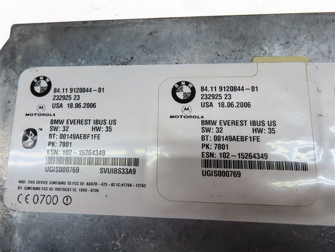 Thumbnail 4: 2005 BMW Z4 CONVERTIBLE (E85) BLUETOOTH TELEMATICS COMMUNICATION CONTROL MODULE
