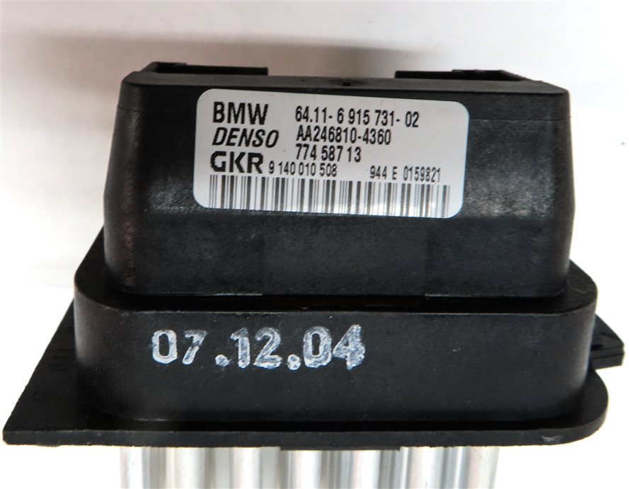 Thumbnail 4: 2005 BMW Z4 CONVERTIBLE (E85) FRONT HEATER BLOWER MOTOR RESISTOR