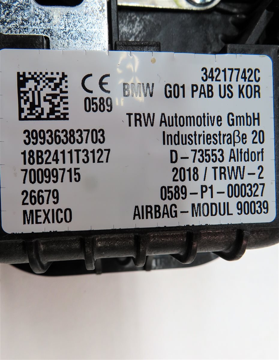 Thumbnail 6: 2018-2023 BMW X3 X4 X4M (G01 G02) FRONT RIGHT PASSENGER DASH SRS AIRBAG AIR BAG