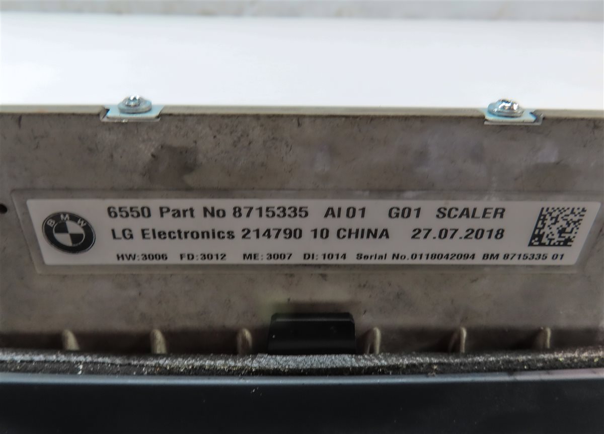 Thumbnail 8: 19-21 BMW X3 (G01) FRONT DASH INFORMATION NAVIGATION DISPLAY SCREEN (10.25 INCH)