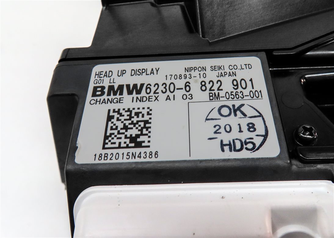 Thumbnail 8: 2018-2023 BMW X3 (G01) FRONT LEFT DASH WINDSHIELD HEADS UP DISPLAY ASSEMBLY