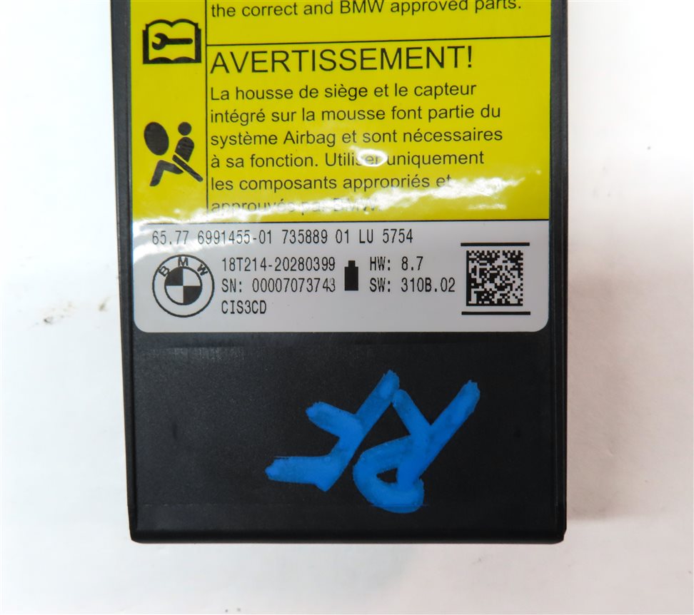 Thumbnail 5: 2019 BMW X3 (G01) FRONT RIGHT PASSENGER SEAT OCCUPANCY SENSOR MODULE