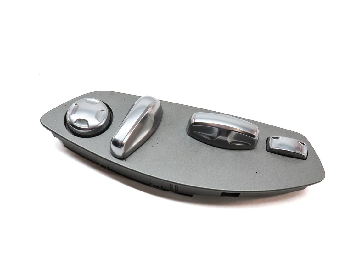 2011 PORSCHE CAYENNE (958) FRONT LEFT DRIVER SEAT ADJUSTMENT SWITCH (SILVER)