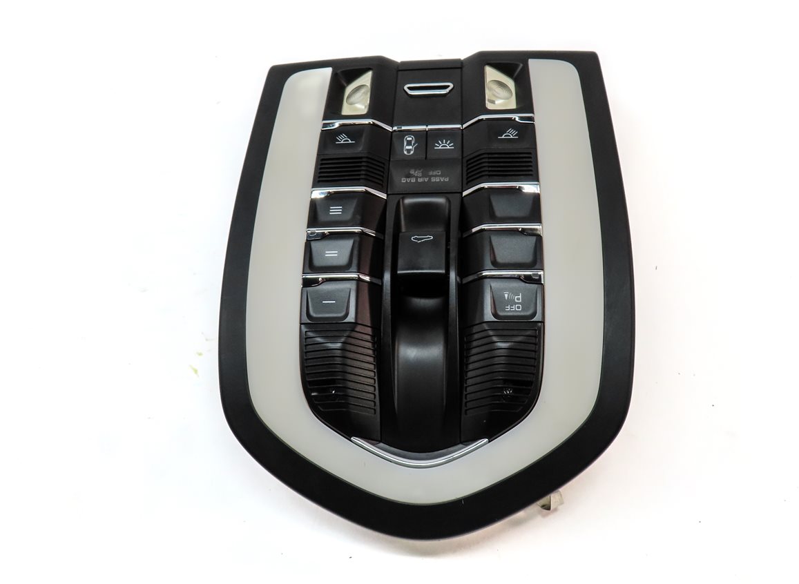 Thumbnail 4: 2011 PORSCHE CAYENNE 958 FRONT CENTER ROOF PRIMARY DOME LIGHT DOMELIGHT (BLACK)