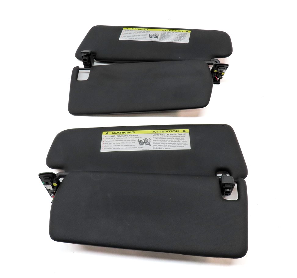Thumbnail 5: 2011-2014 PORSCHE CAYENNE (958) FRONT LEFT & RIGHT SUNVISOR SHADE SET 2 (Black)