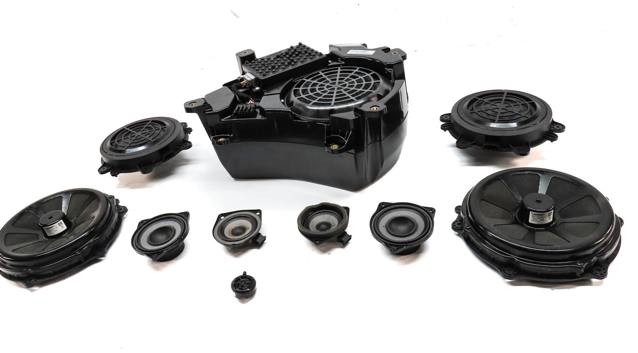 Thumbnail 2: 2011 PORSCHE CAYENNE 958 FRONT REAR WOOFER MIDRANGE TWEETER BOSE SPEAKER SET 10