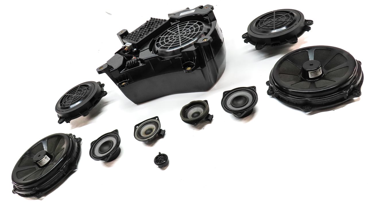 Thumbnail 3: 2011 PORSCHE CAYENNE 958 FRONT REAR WOOFER MIDRANGE TWEETER BOSE SPEAKER SET 10
