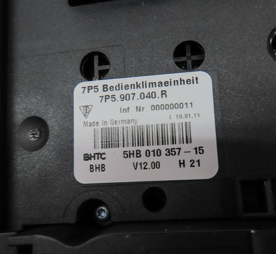 Thumbnail 6: 2011 PORSCHE CAYENNE (958) FRONT CENTER CONSOLE A/C HEATER CLIMATE CONTROL PANEL