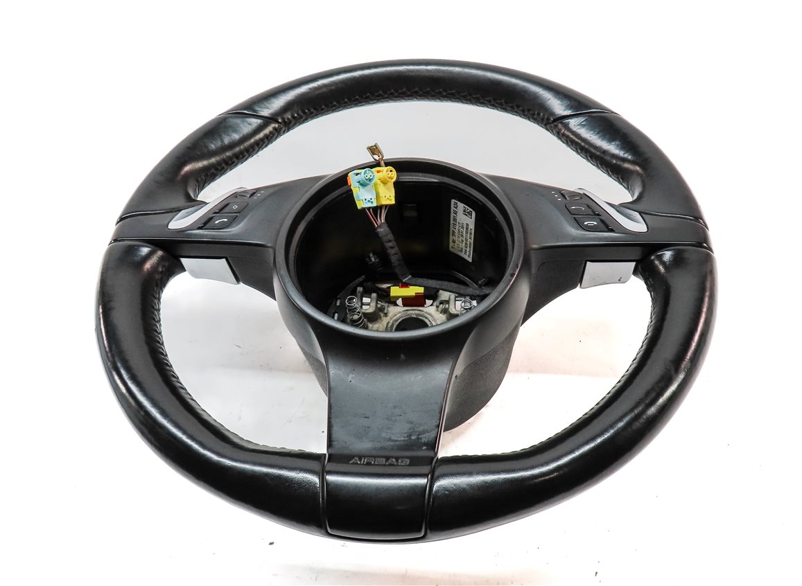Thumbnail 2: 2011-2016 PORSCHE CAYENNE PANAMERA (958 970 G1) HEATED STEERING WHEEL (Black)