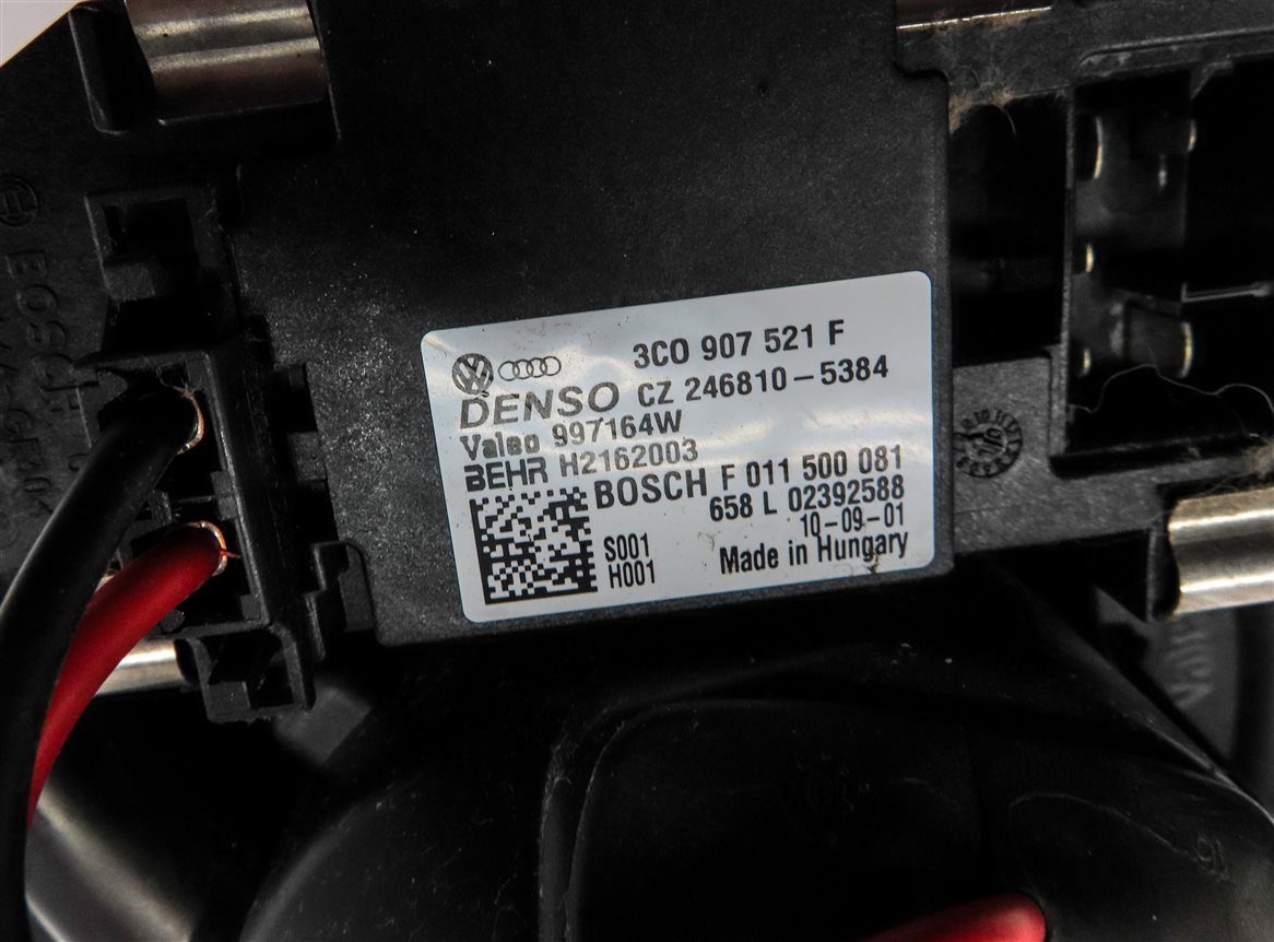 Thumbnail 5: 06-17 VW JETTA GLI GOLF AUDI A3 TT (8P MK2) FRONT HEATER A/C BLOWER FAN MOTOR