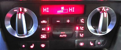 Thumbnail 2: 10-13 AUDI A3 (8P) FRONT HEATER A/C TEMPERATURE CLIMATE CONTROL (HEATED SEATS)
