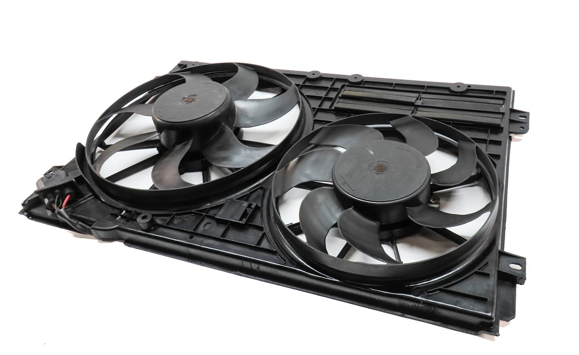 06-15 AUDI A3 TT 8P 8J 08 PASSAT 2.0L RADIATOR COOLING FAN SHROUD MOTOR ASSEMBLY