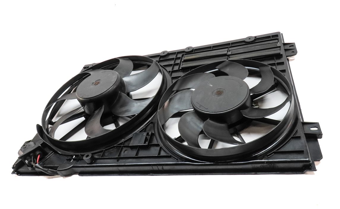Thumbnail 2: 06-15 AUDI A3 TT 8P 8J 08 PASSAT 2.0L RADIATOR COOLING FAN SHROUD MOTOR ASSEMBLY