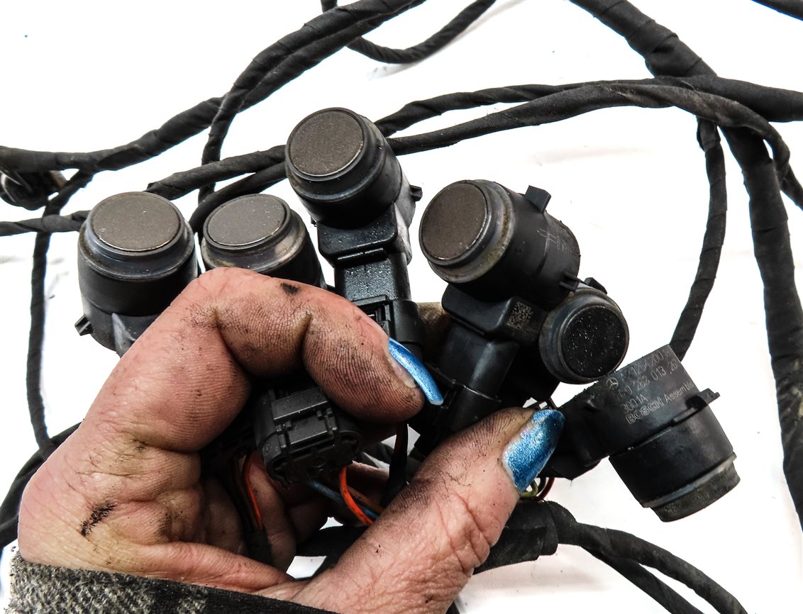 Thumbnail 5: 2012 MERCEDES ML W166 FRONT PARK ASSIST PDC SENSOR SET6 (Brown) & WIRE HARNESS