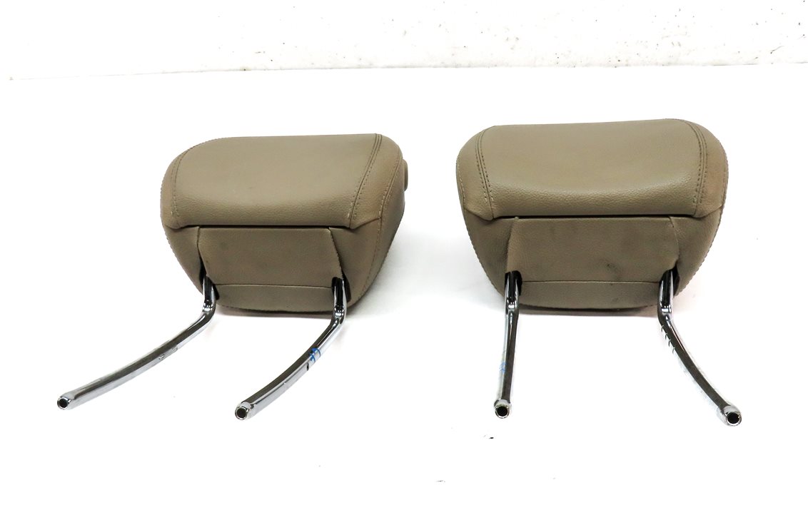 Thumbnail 2: 12-13 MERCEDES ML GL (X166 W166) FRONT LEFT & RIGHT SEAT HEADREST SET (BEIGE)