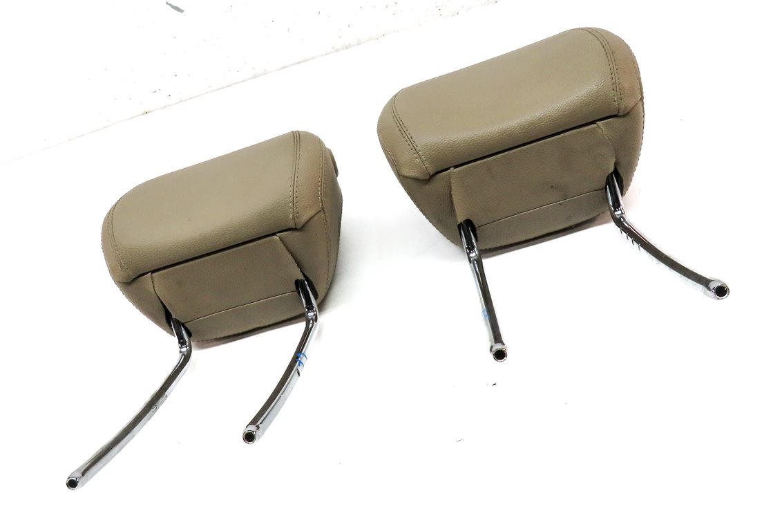 Thumbnail 3: 12-13 MERCEDES ML GL (X166 W166) FRONT LEFT & RIGHT SEAT HEADREST SET (BEIGE)