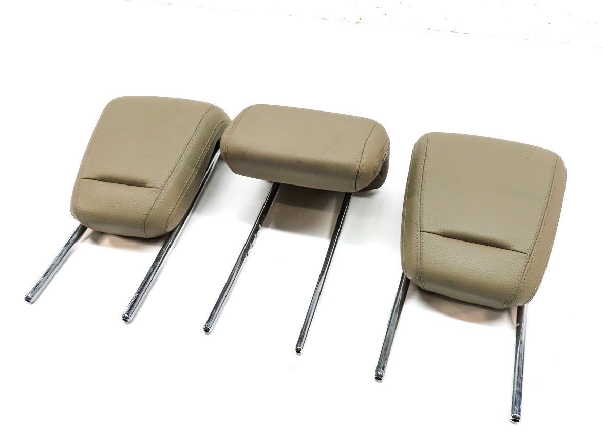 12-15 MERCEDES ML-CLASS (W166) REAR LEFT CENTER RIGHT SEAT HEADREST SET (Beige)