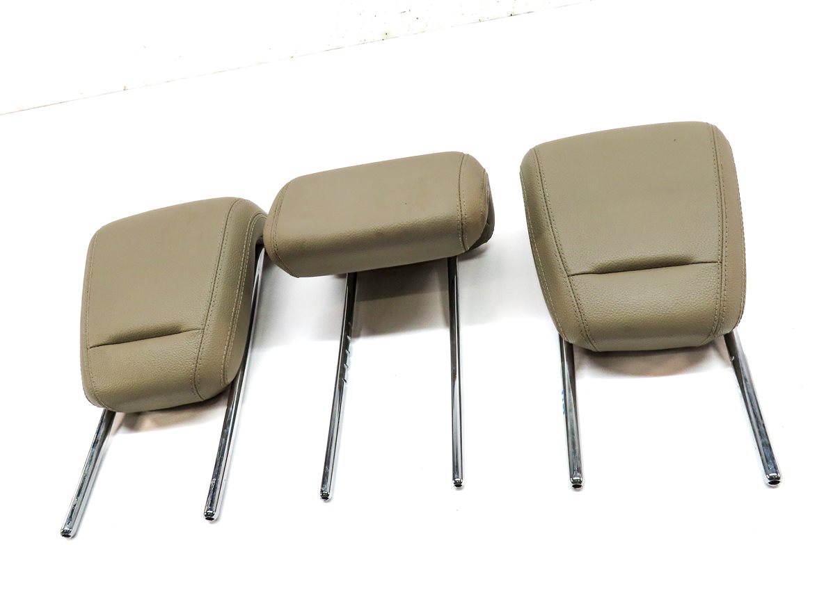 Thumbnail 2: 12-15 MERCEDES ML-CLASS (W166) REAR LEFT CENTER RIGHT SEAT HEADREST SET (Beige)