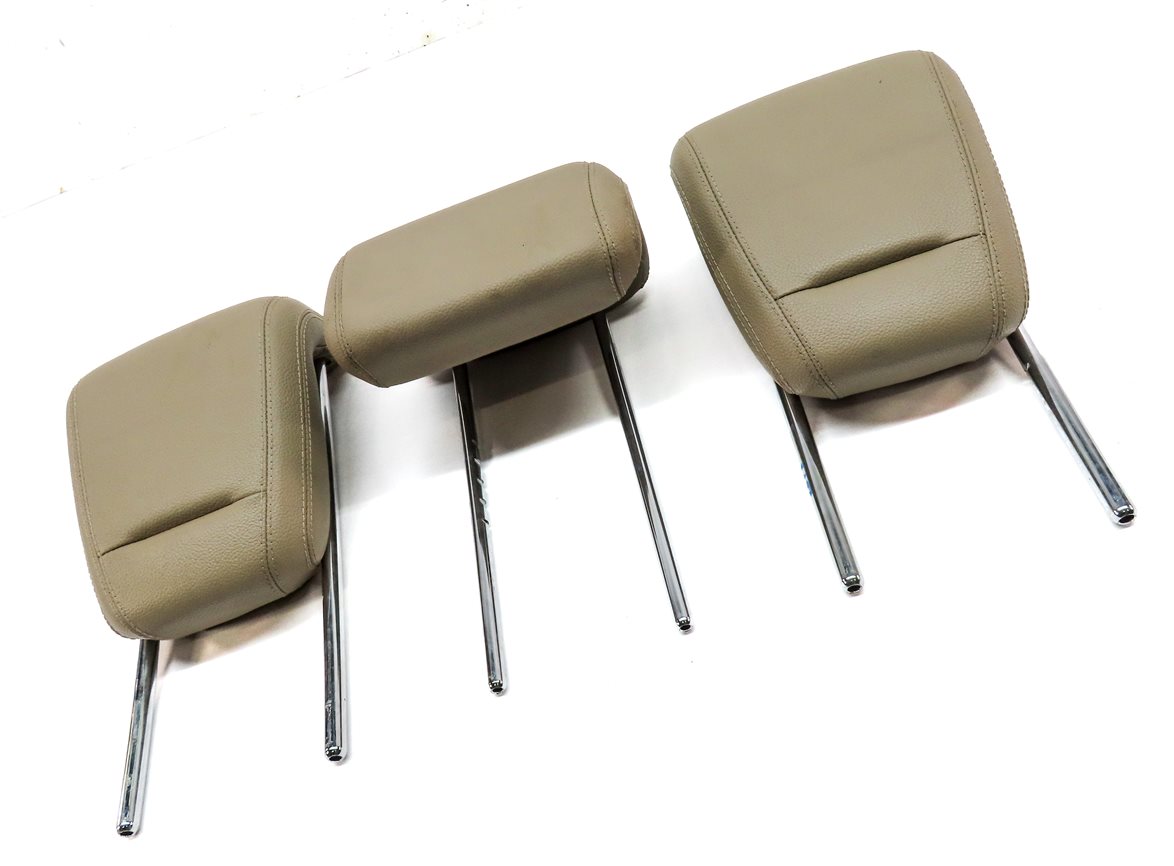 Thumbnail 3: 12-15 MERCEDES ML-CLASS (W166) REAR LEFT CENTER RIGHT SEAT HEADREST SET (Beige)