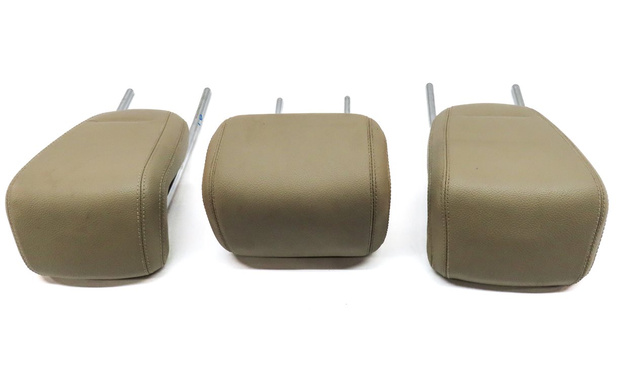 Thumbnail 4: 12-15 MERCEDES ML-CLASS (W166) REAR LEFT CENTER RIGHT SEAT HEADREST SET (Beige)