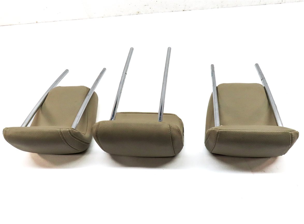 Thumbnail 5: 12-15 MERCEDES ML-CLASS (W166) REAR LEFT CENTER RIGHT SEAT HEADREST SET (Beige)
