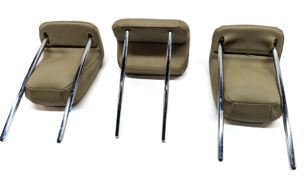 Thumbnail 6: 12-15 MERCEDES ML-CLASS (W166) REAR LEFT CENTER RIGHT SEAT HEADREST SET (Beige)