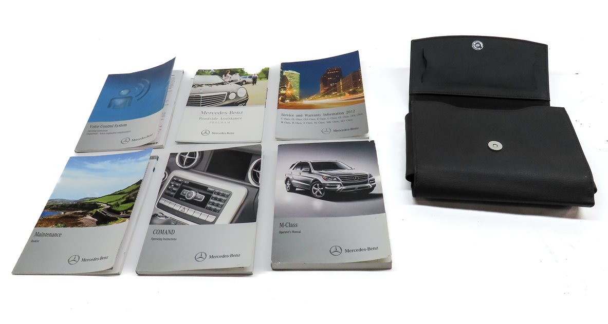 Thumbnail 2: 2012 MERCEDES ML350 (W166) 3.0L DIESEL OWNERS MANUAL BOOKLET SET 6 w/ CARRY CASE