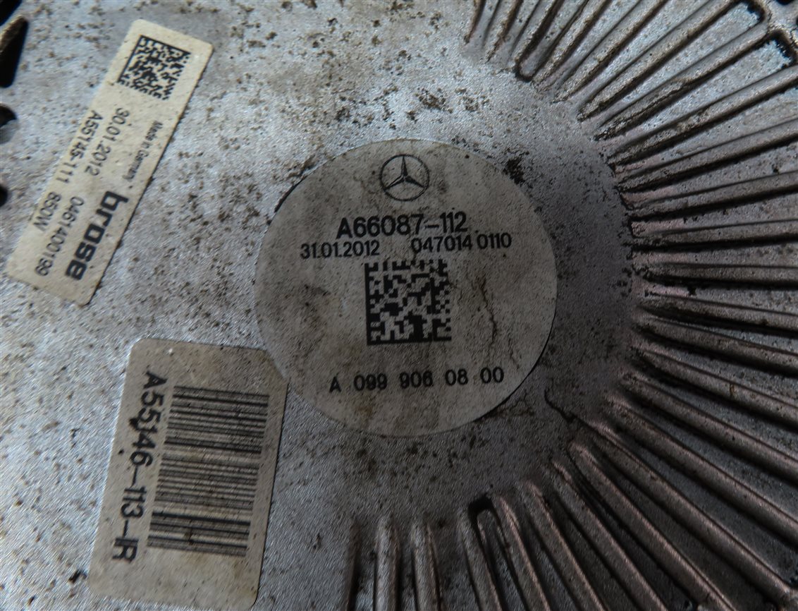 Thumbnail 7: 13-19 MERCEDES GL350 GL450 GL550 GLE ML250 ML400 ML550 (W166 X166) COOLING FAN