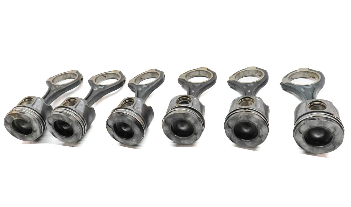 Thumbnail 3: 12-17 MERCEDES GL350 GLS350D ML350 S350 (W166 X166 W221) 3.0L DIESEL PISTON SET6