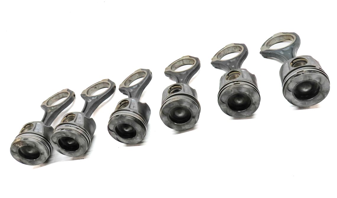 Thumbnail 4: 12-17 MERCEDES GL350 GLS350D ML350 S350 (W166 X166 W221) 3.0L DIESEL PISTON SET6