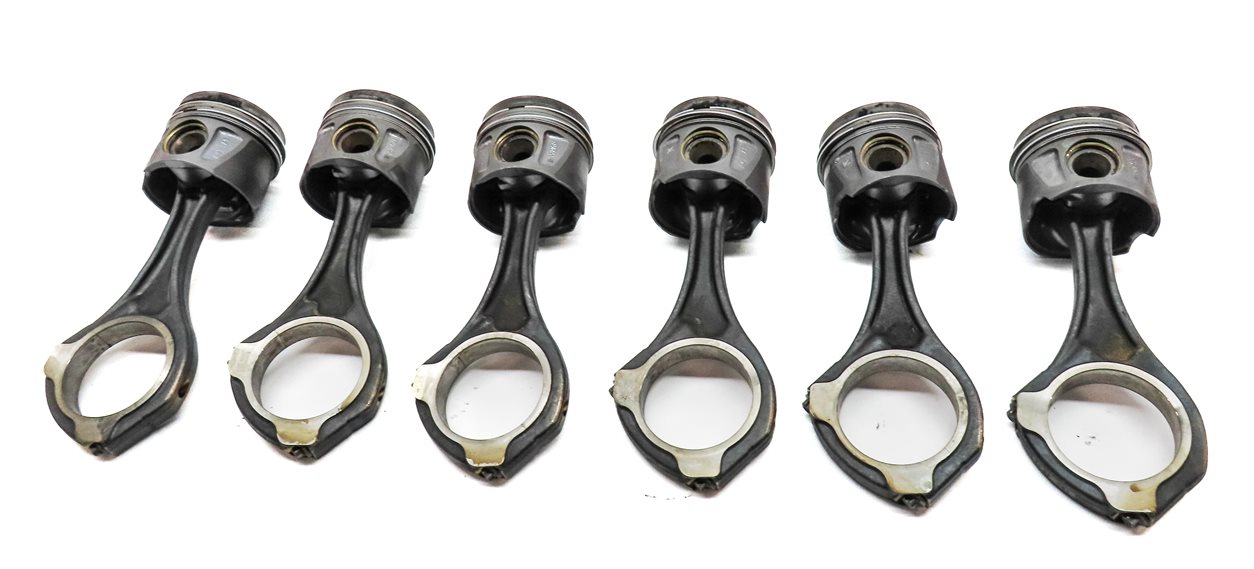 Thumbnail 5: 12-17 MERCEDES GL350 GLS350D ML350 S350 (W166 X166 W221) 3.0L DIESEL PISTON SET6