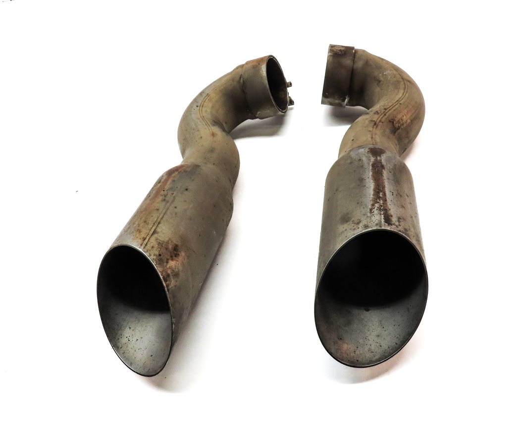 Thumbnail 2: 09-12 AUDI Q7 (4L) 3.0L DIESEL CATA ENGINE LEFT & RIGHT MUFFLER EXHAUST TIP SET2
