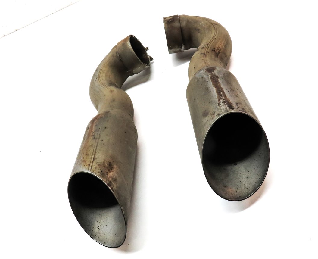 Thumbnail 3: 09-12 AUDI Q7 (4L) 3.0L DIESEL CATA ENGINE LEFT & RIGHT MUFFLER EXHAUST TIP SET2