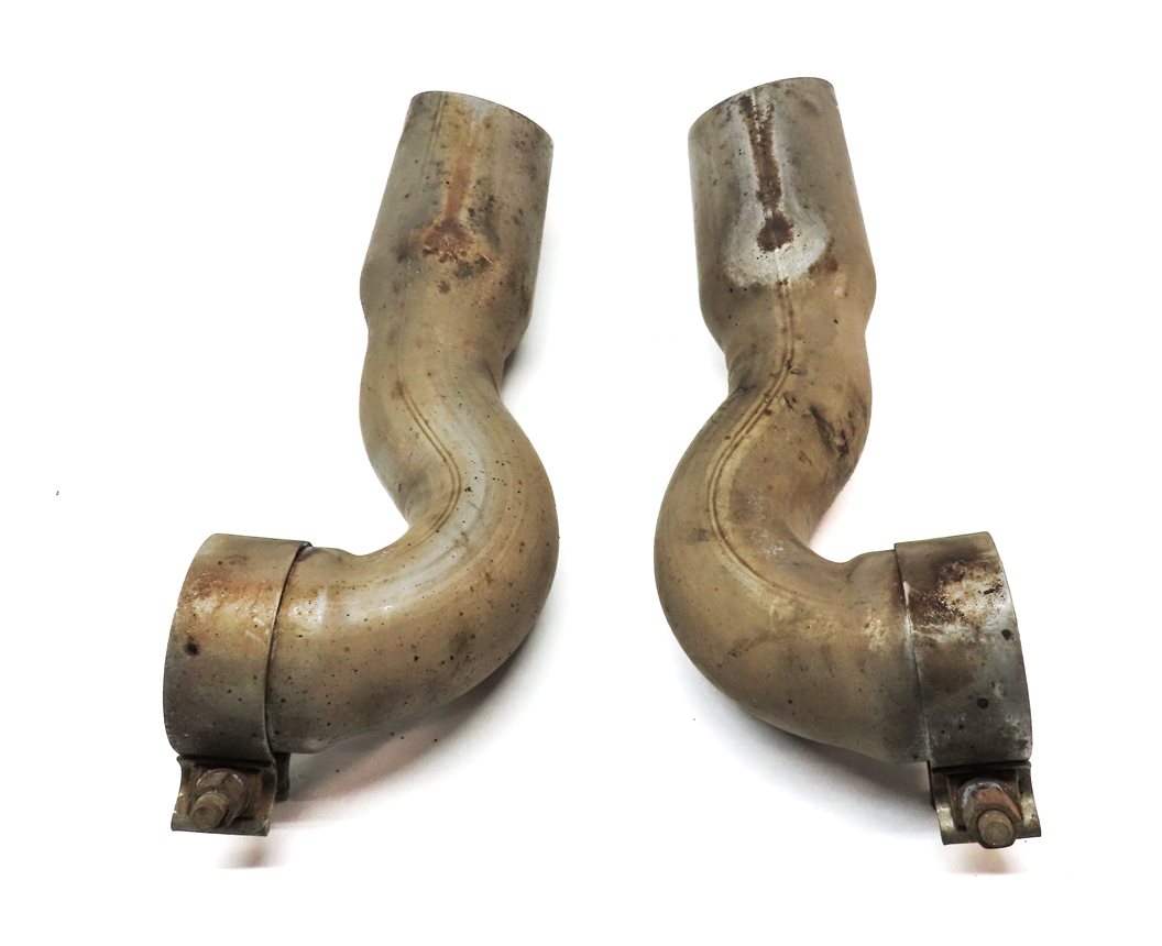 Thumbnail 4: 09-12 AUDI Q7 (4L) 3.0L DIESEL CATA ENGINE LEFT & RIGHT MUFFLER EXHAUST TIP SET2