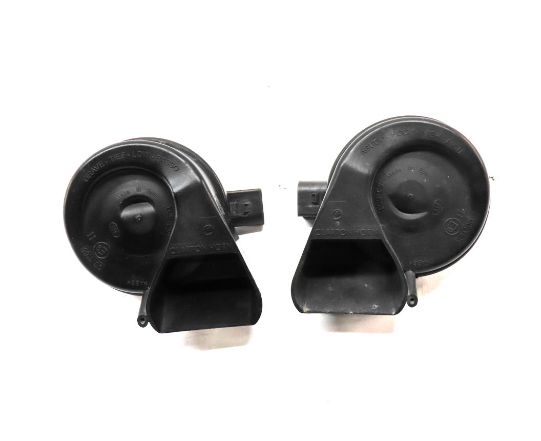 Thumbnail 2: 2007-2015 AUDI Q7 R8 (4L 4S) HIGH & LOW TONE NOTE SIGNAL SAFETY HORN SET-2