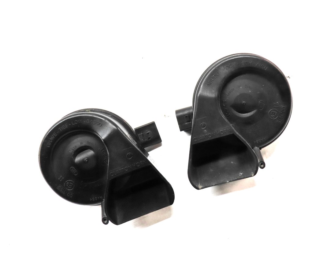 Thumbnail 3: 2007-2015 AUDI Q7 R8 (4L 4S) HIGH & LOW TONE NOTE SIGNAL SAFETY HORN SET-2