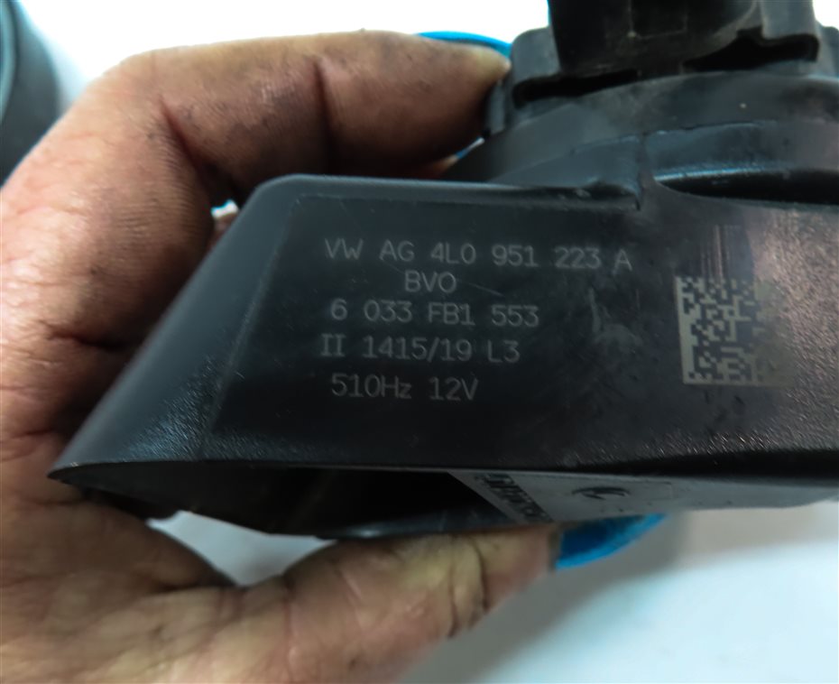 Thumbnail 5: 2007-2015 AUDI Q7 R8 (4L 4S) HIGH & LOW TONE NOTE SIGNAL SAFETY HORN SET-2