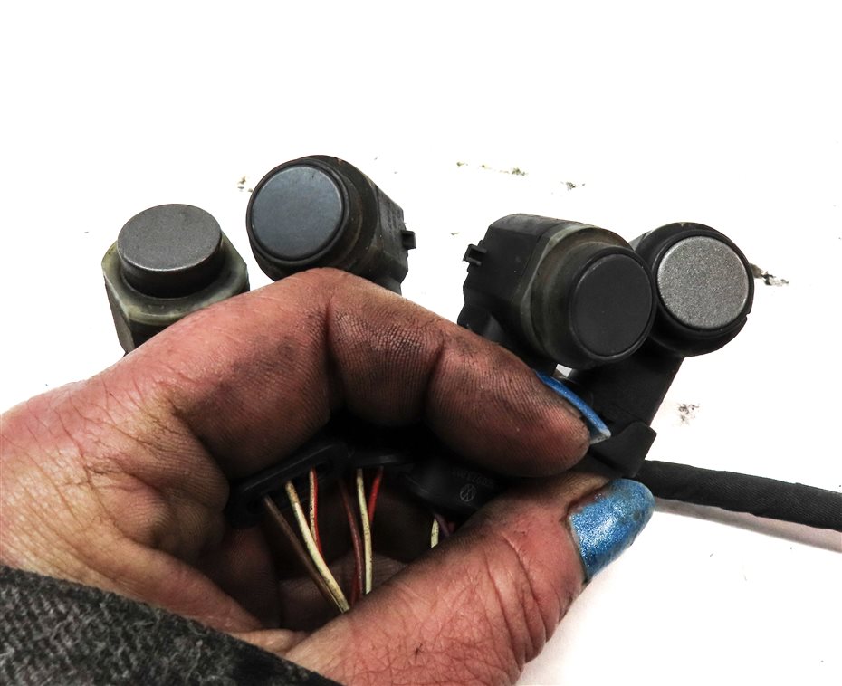 Thumbnail 4: 2012 AUDI Q7 (4L) REAR PARK ASSIST PDC SENSOR SET4 (Grey) & WIRE WIRING HARNESS