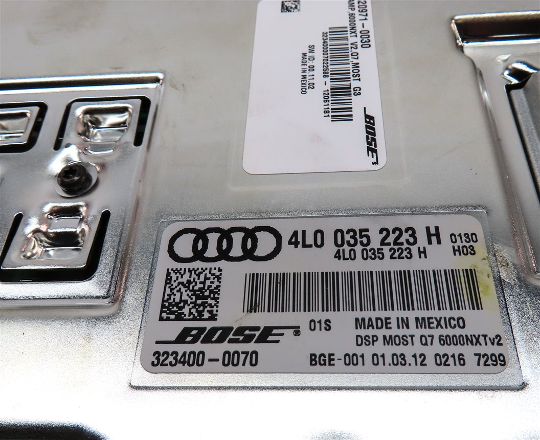 Thumbnail 5: 2010-2012 AUDI Q7 (4L) RADIO STEREO BOSE AUDIO AMP AMPLIFIER